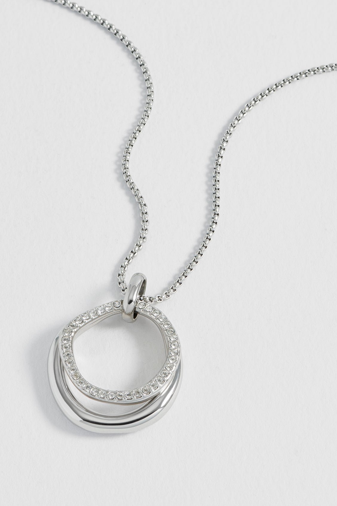 Molten Ring and Pave Necklace