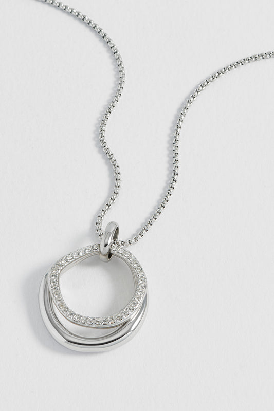 Molten Ring and Pave Necklace
