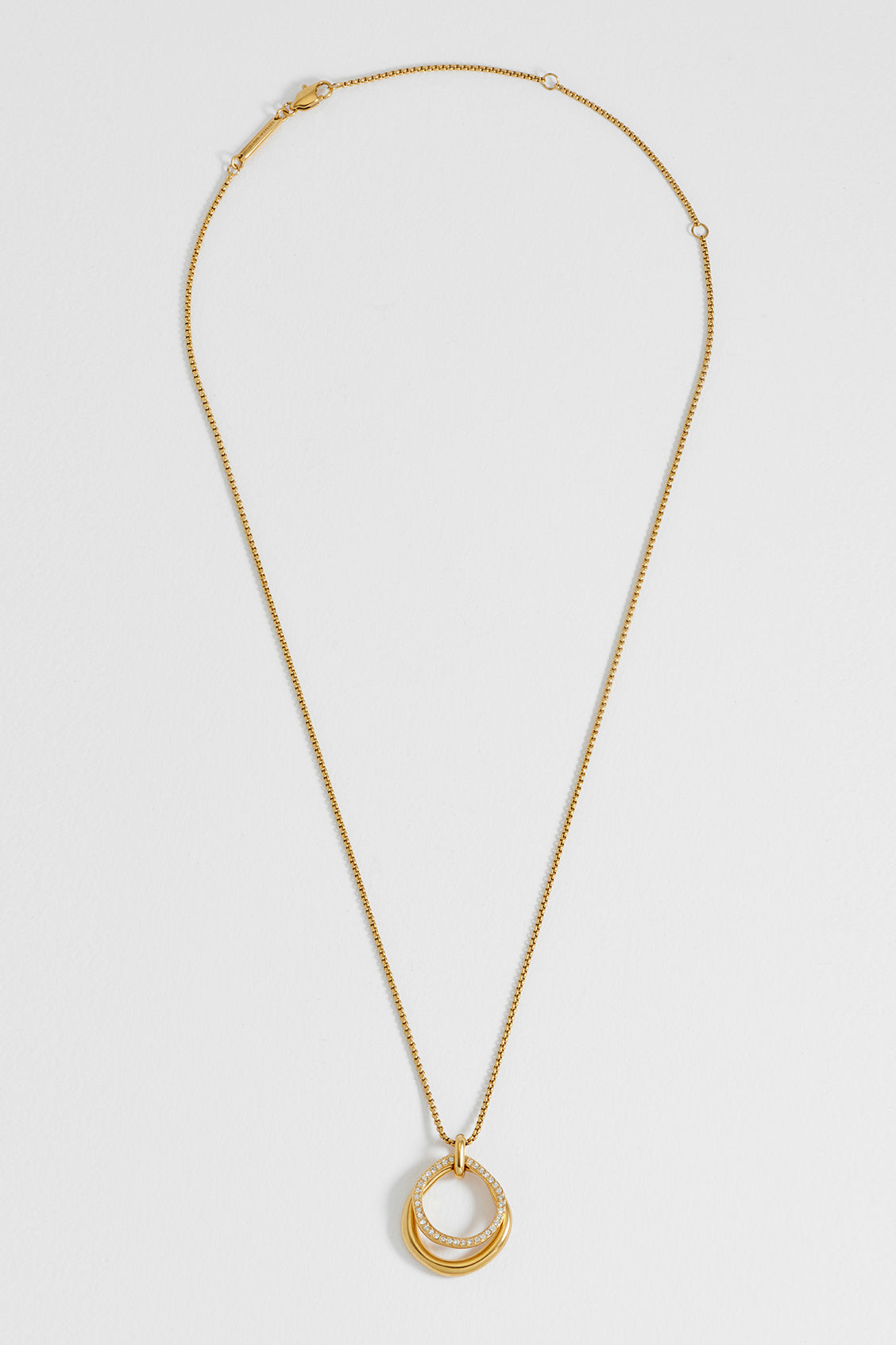 Molten Ring and Pave Necklace