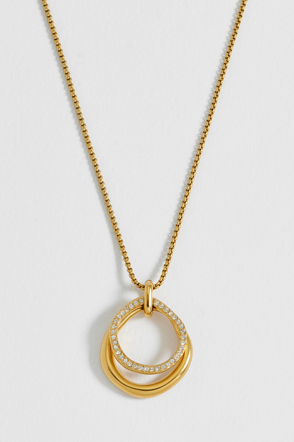 Molten Ring and Pave Necklace