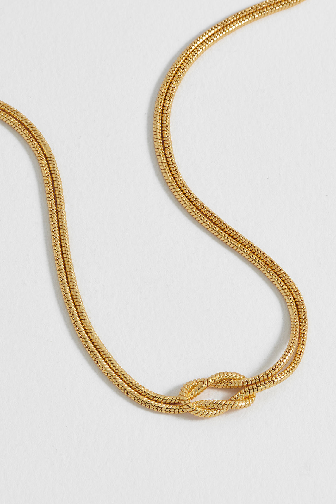 Double Strand Knot Necklace