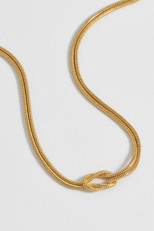 Double Strand Knot Necklace