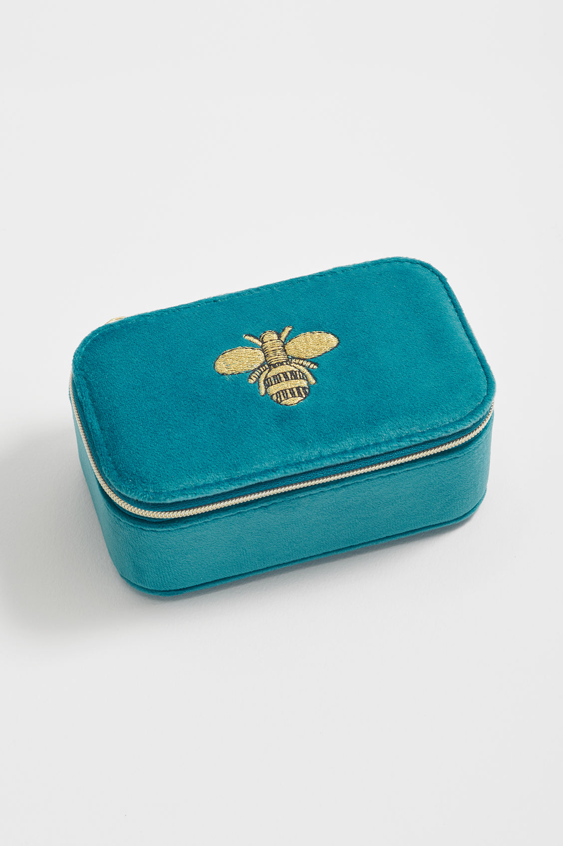 Embroidered Bee Mini Jewellery Box