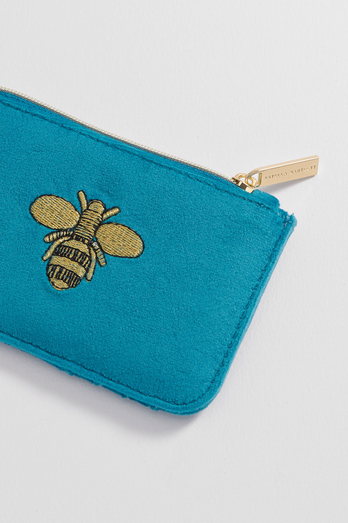 Embroidered Bee Card Purse