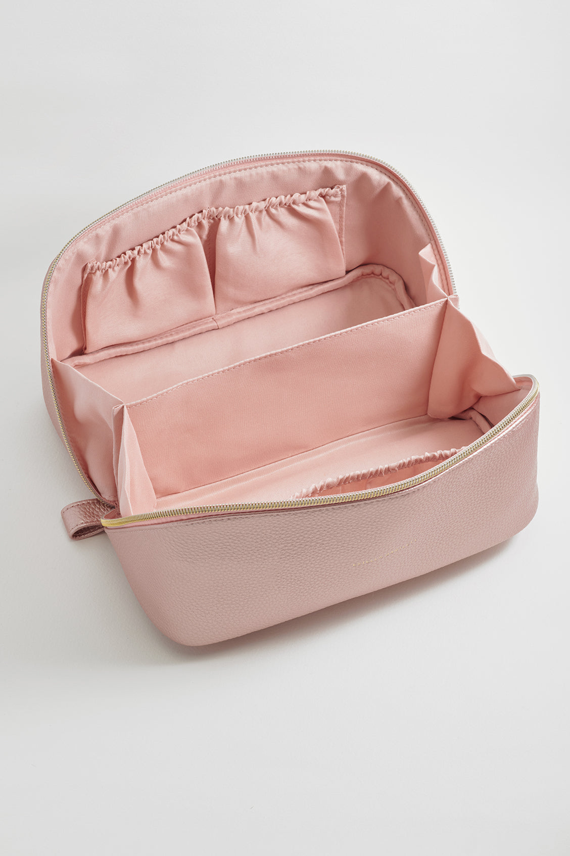 Estella Bartlett Metallic Blush Lay Flat Make Up Bag