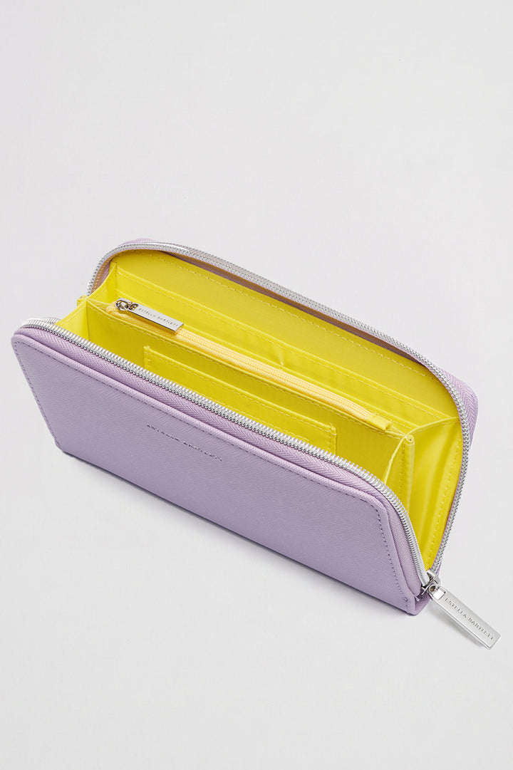 Lilac Zip Wallet