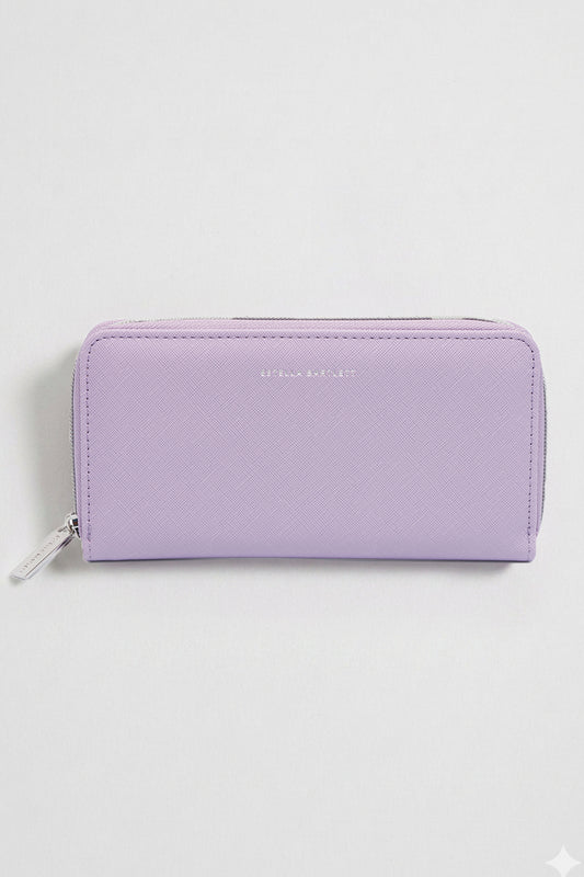 Lilac Zip Wallet