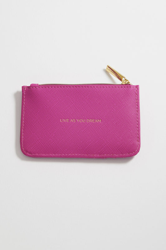 Live as You Dream Card Purse