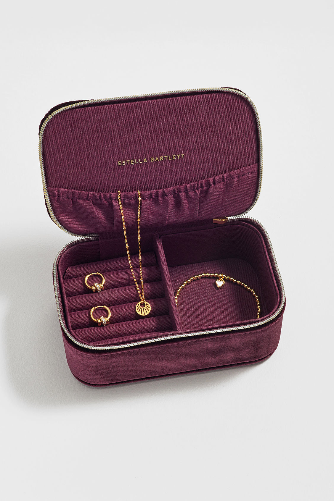 Quilted Lid Mini Jewellery Box