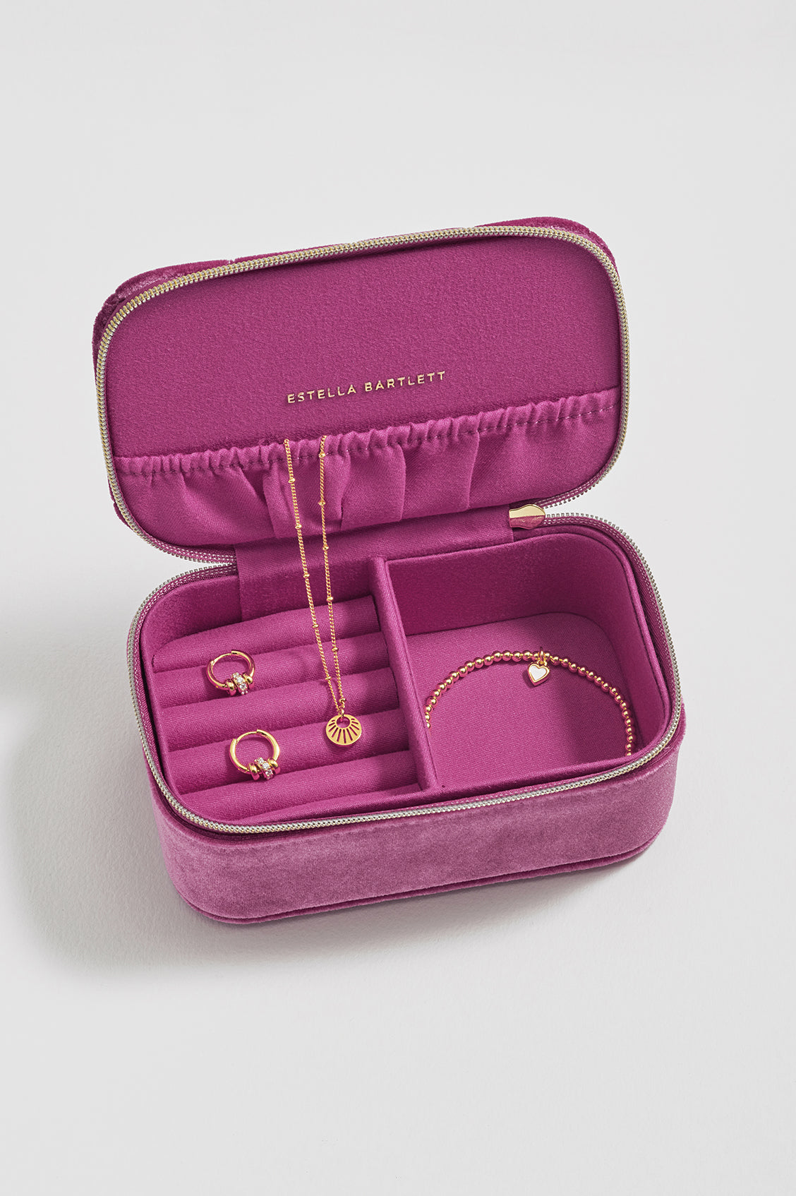 Quilted Lid Mini Jewellery Box