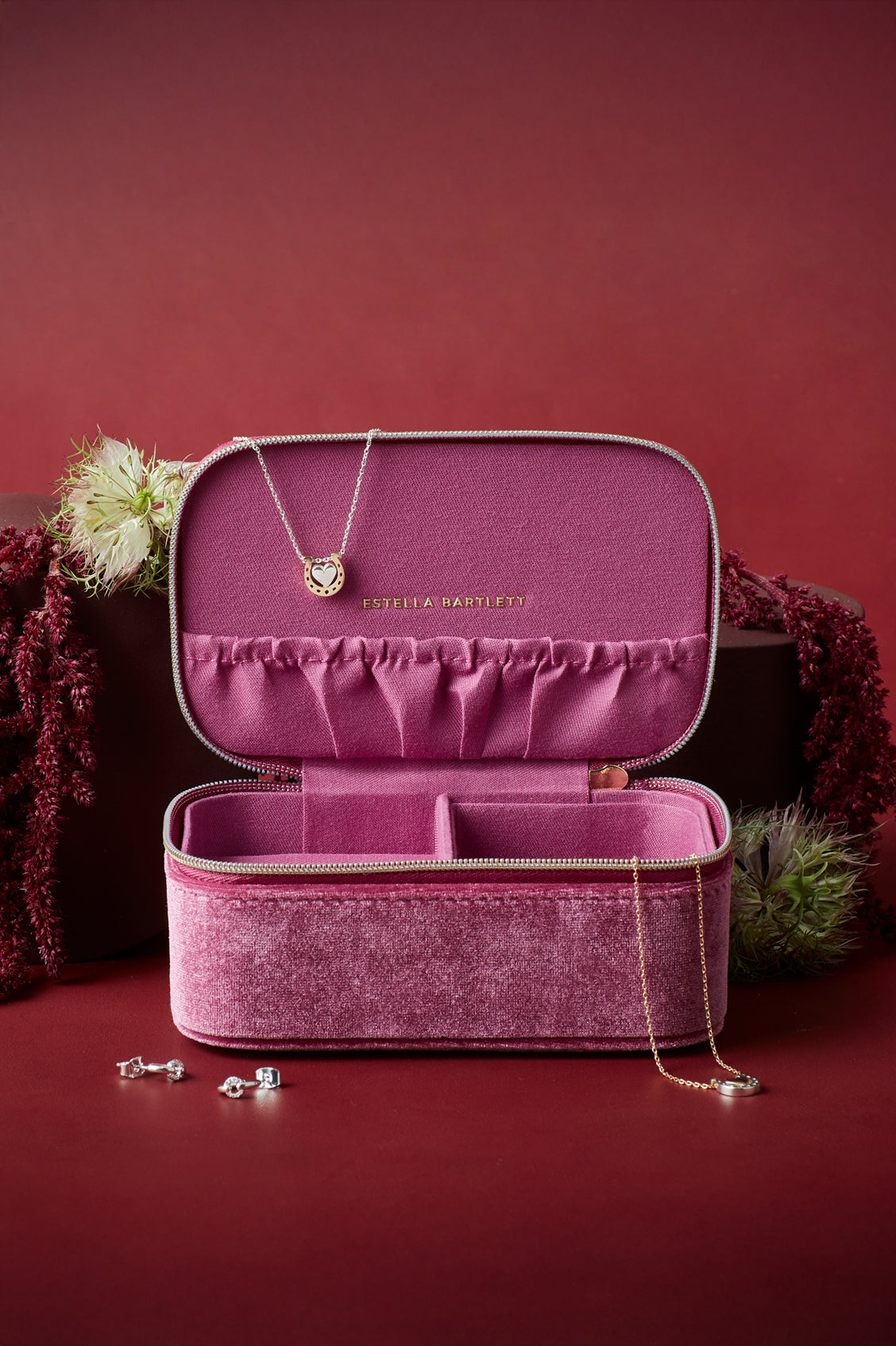 Quilted Lid Mini Jewellery Box