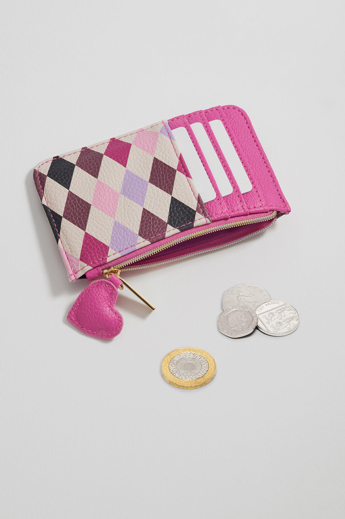 Harlequin Print Card Purse