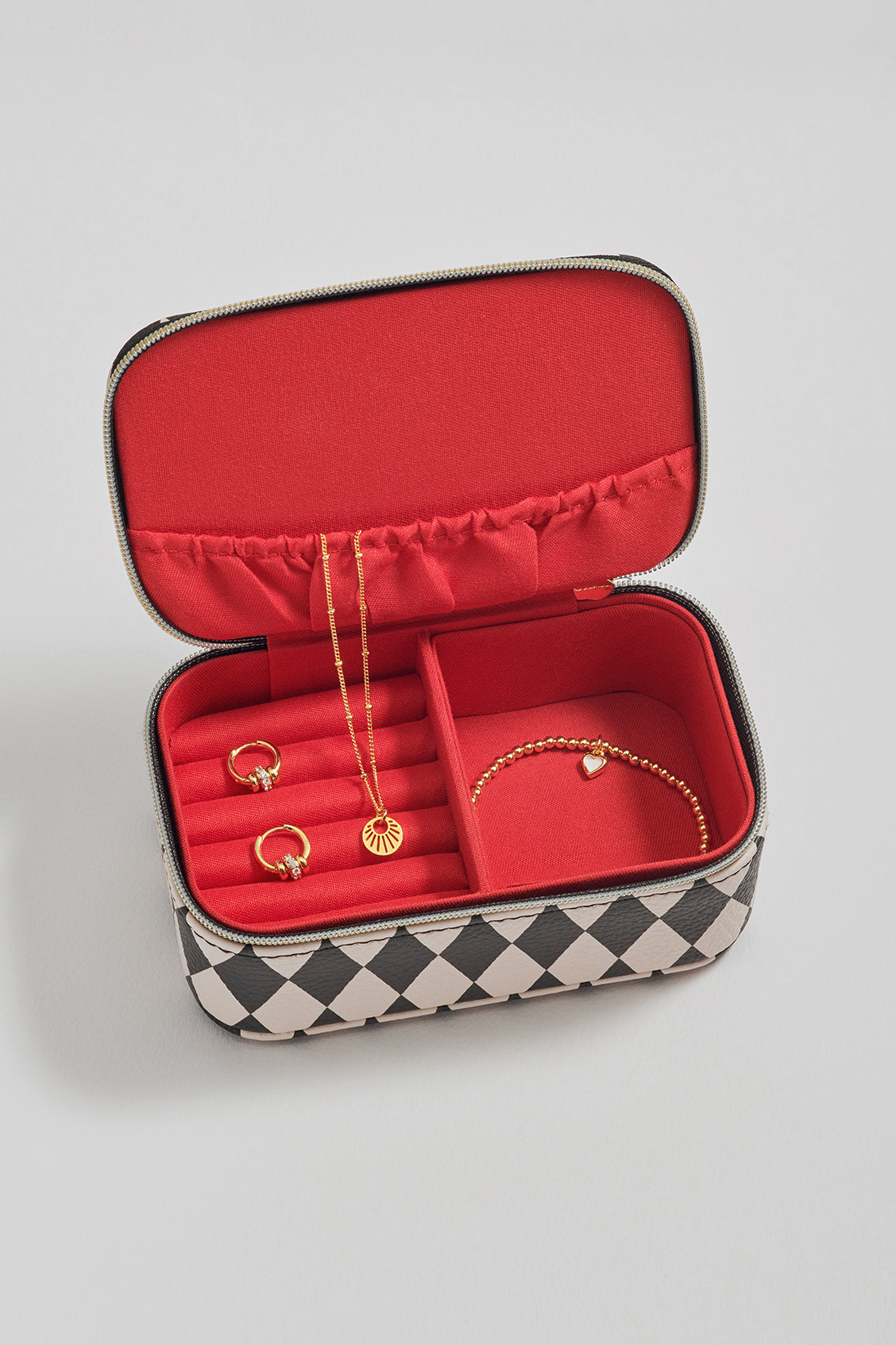 Harlequin Print Mini Jewellery Box