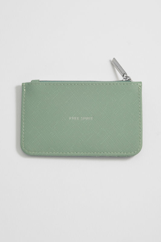 Mint Green Card Purse