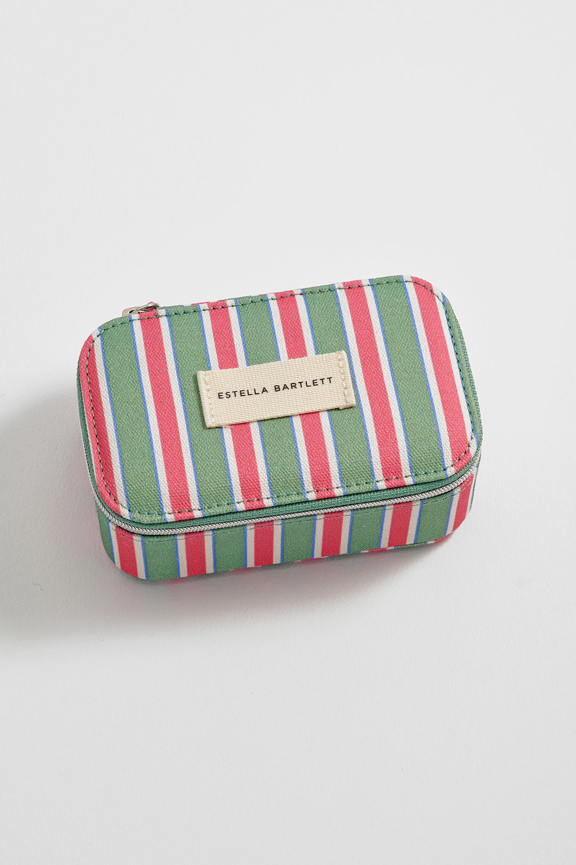 Green Stripe Mini Jewellery Box