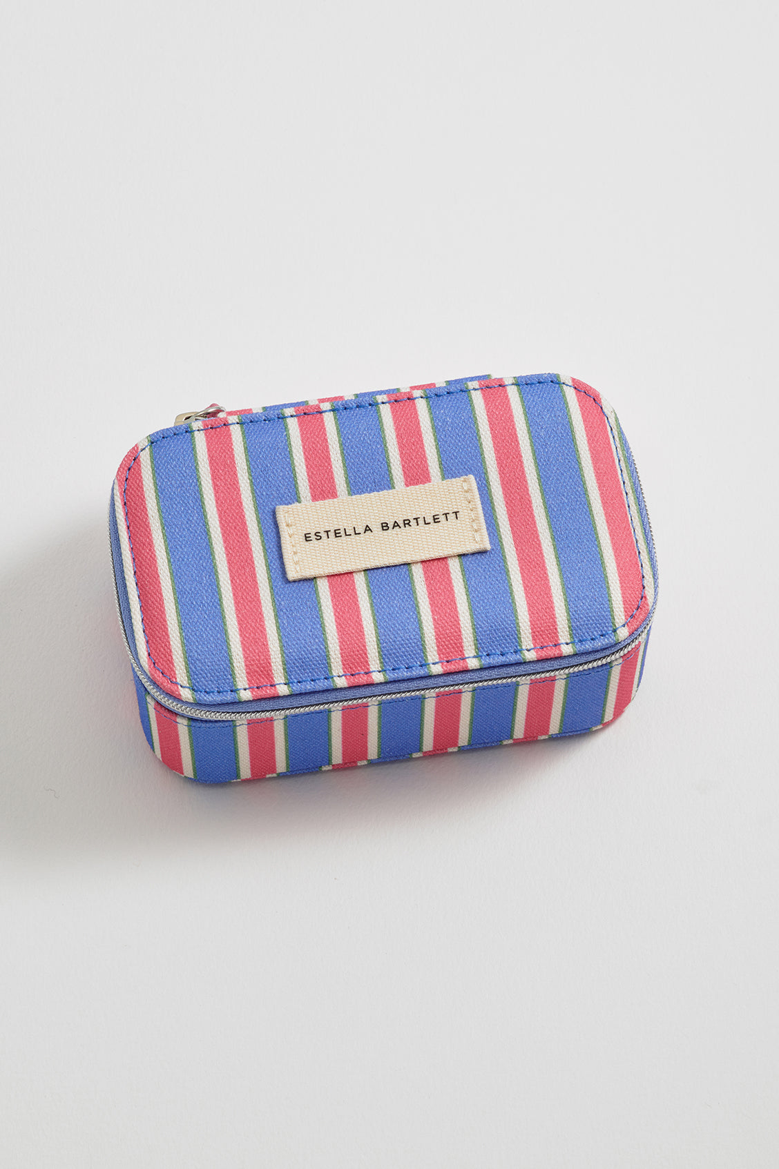Blue Stripe Mini Jewellery Box