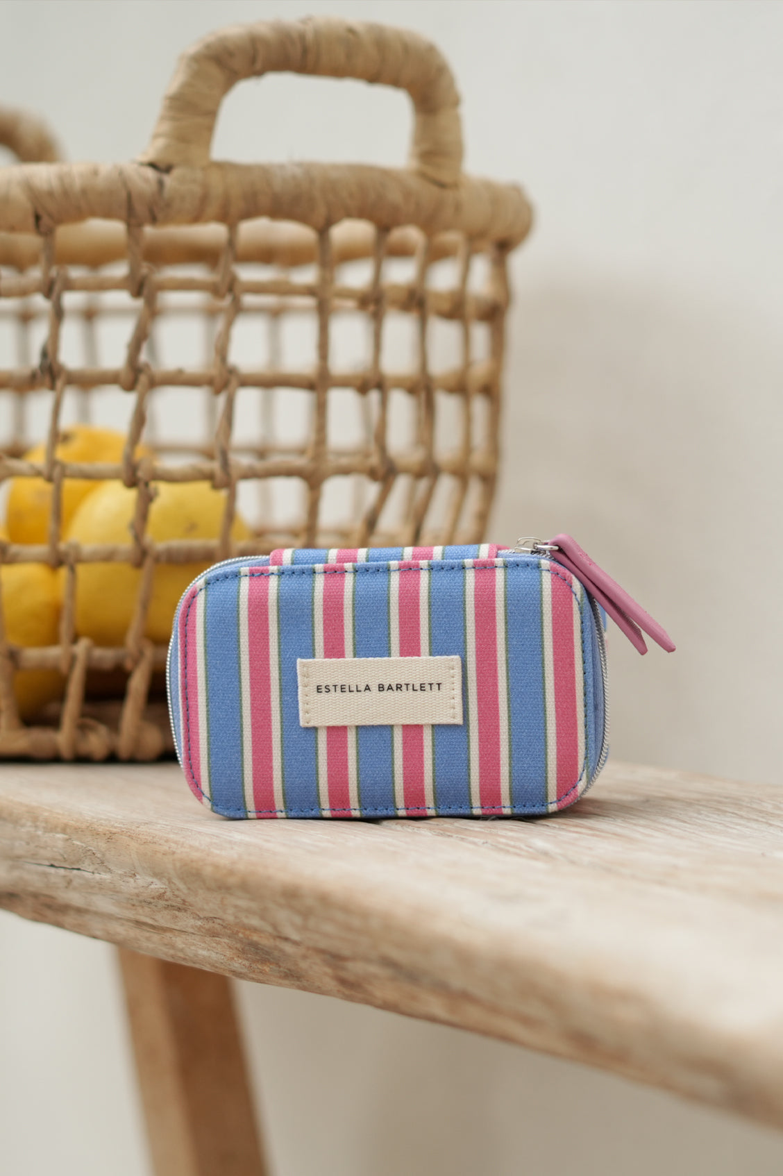 Blue Stripe Mini Jewellery Box