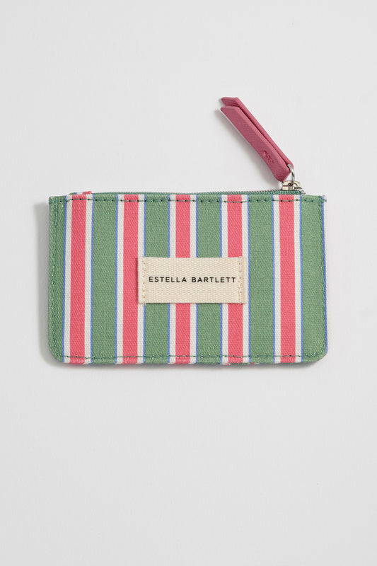 Green Stripe Card Purse
