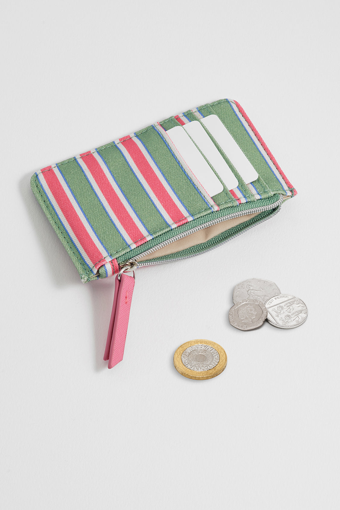 Green Stripe Card Purse