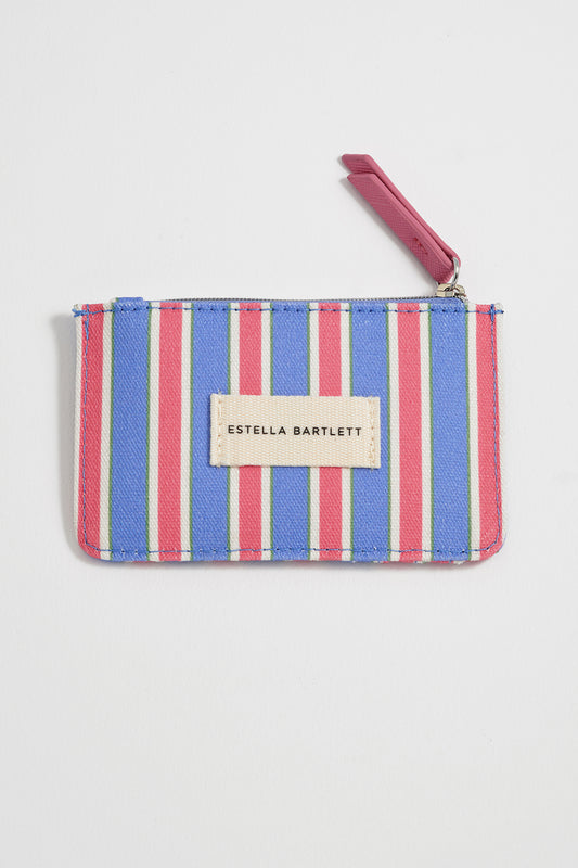 Blue Stripe Card Purse