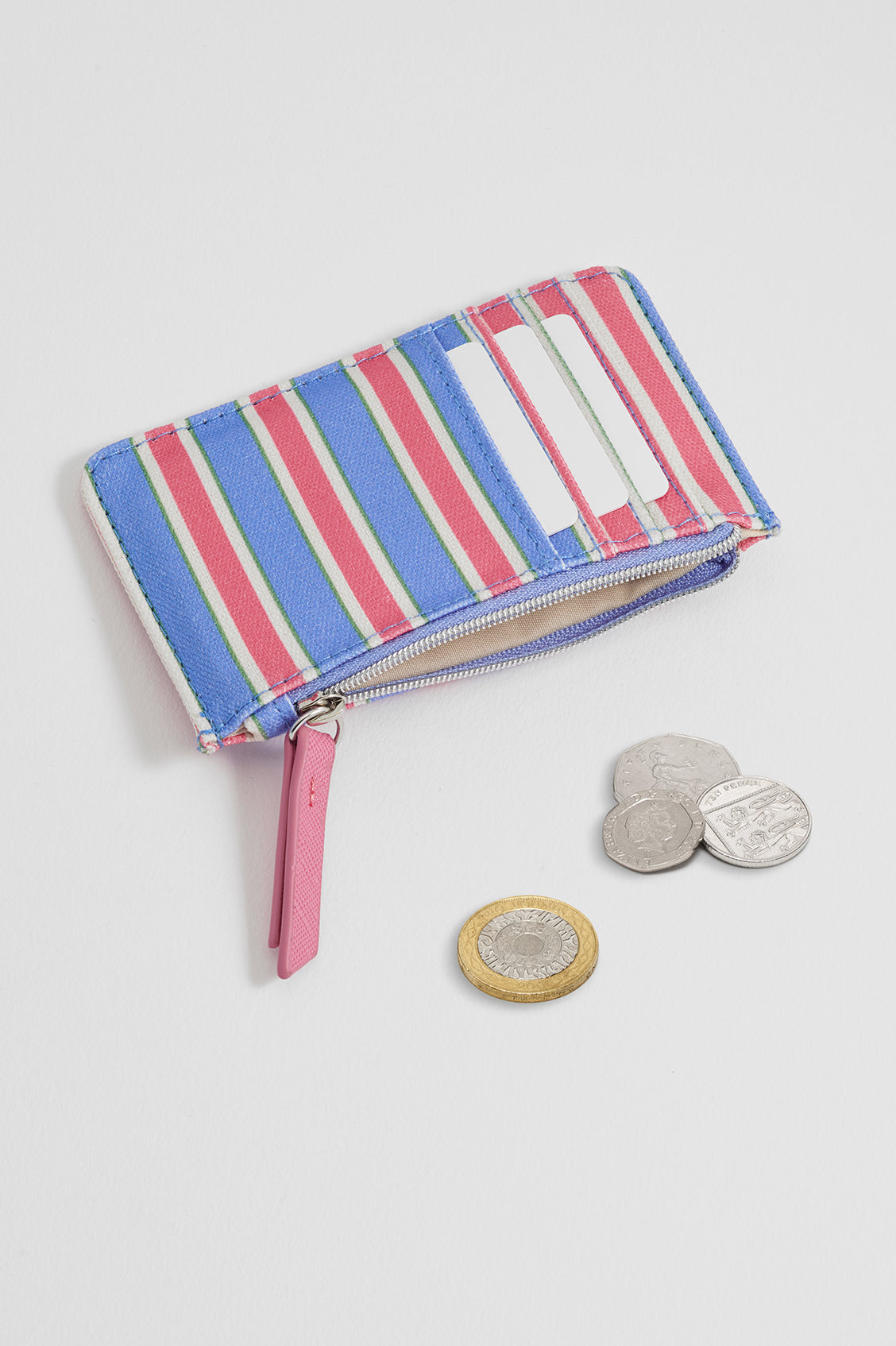 Blue Stripe Card Purse