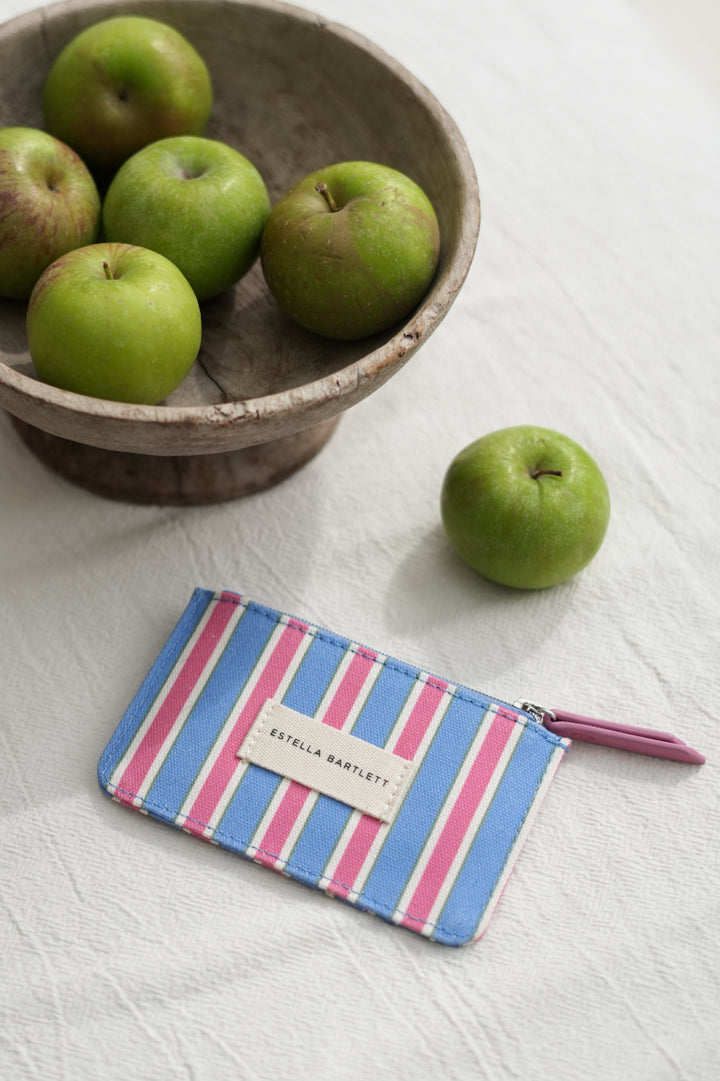 Blue Stripe Card Purse