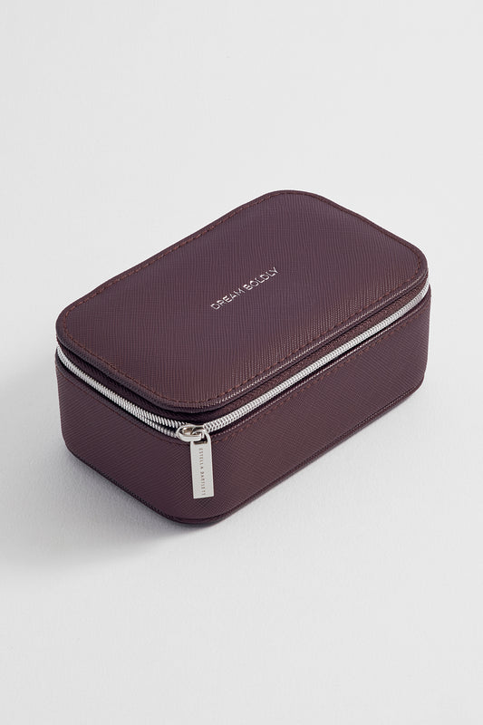 Brown & Blue Mini Jewellery Box