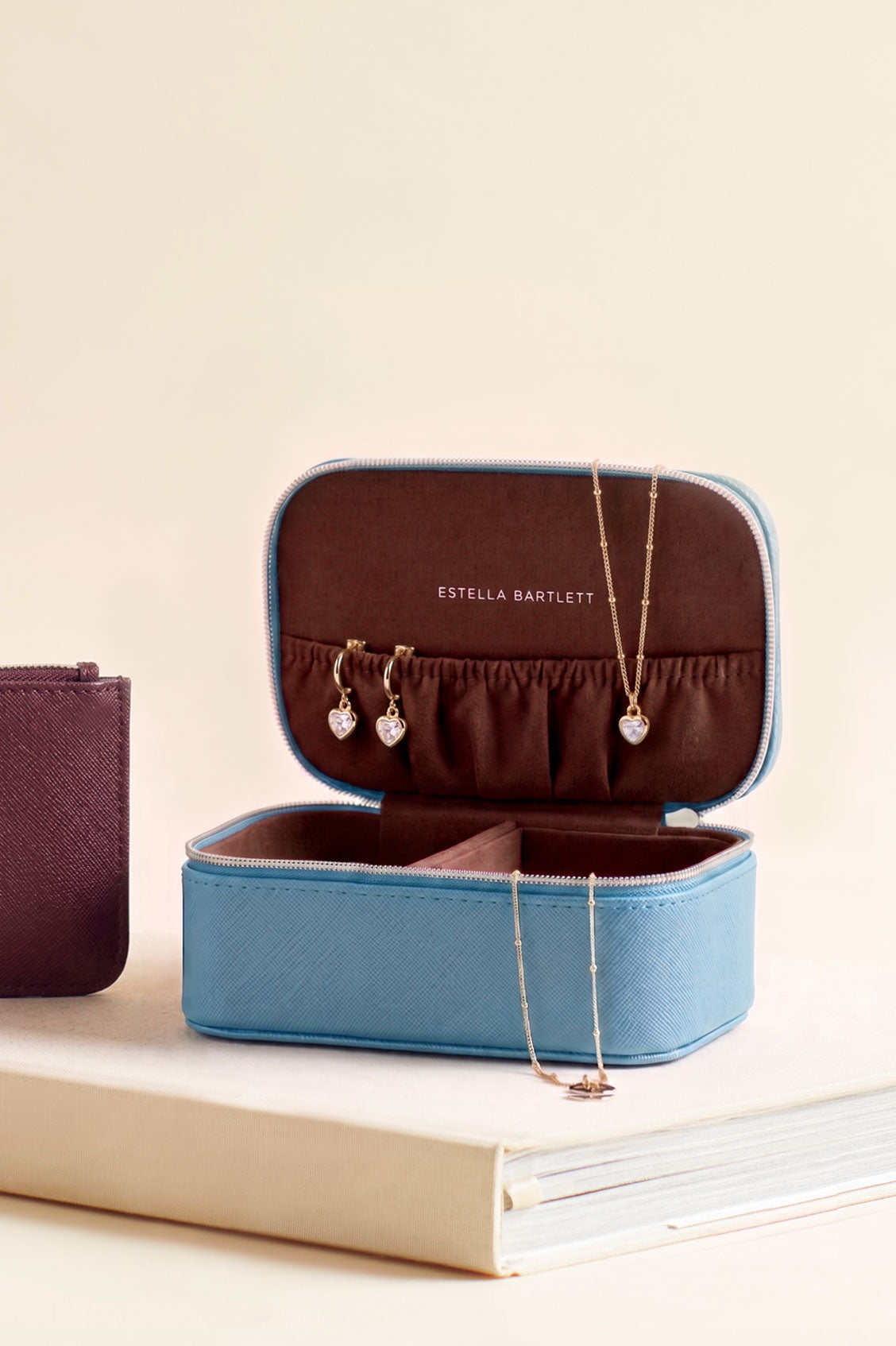 Blue & Brown Mini Jewellery Box