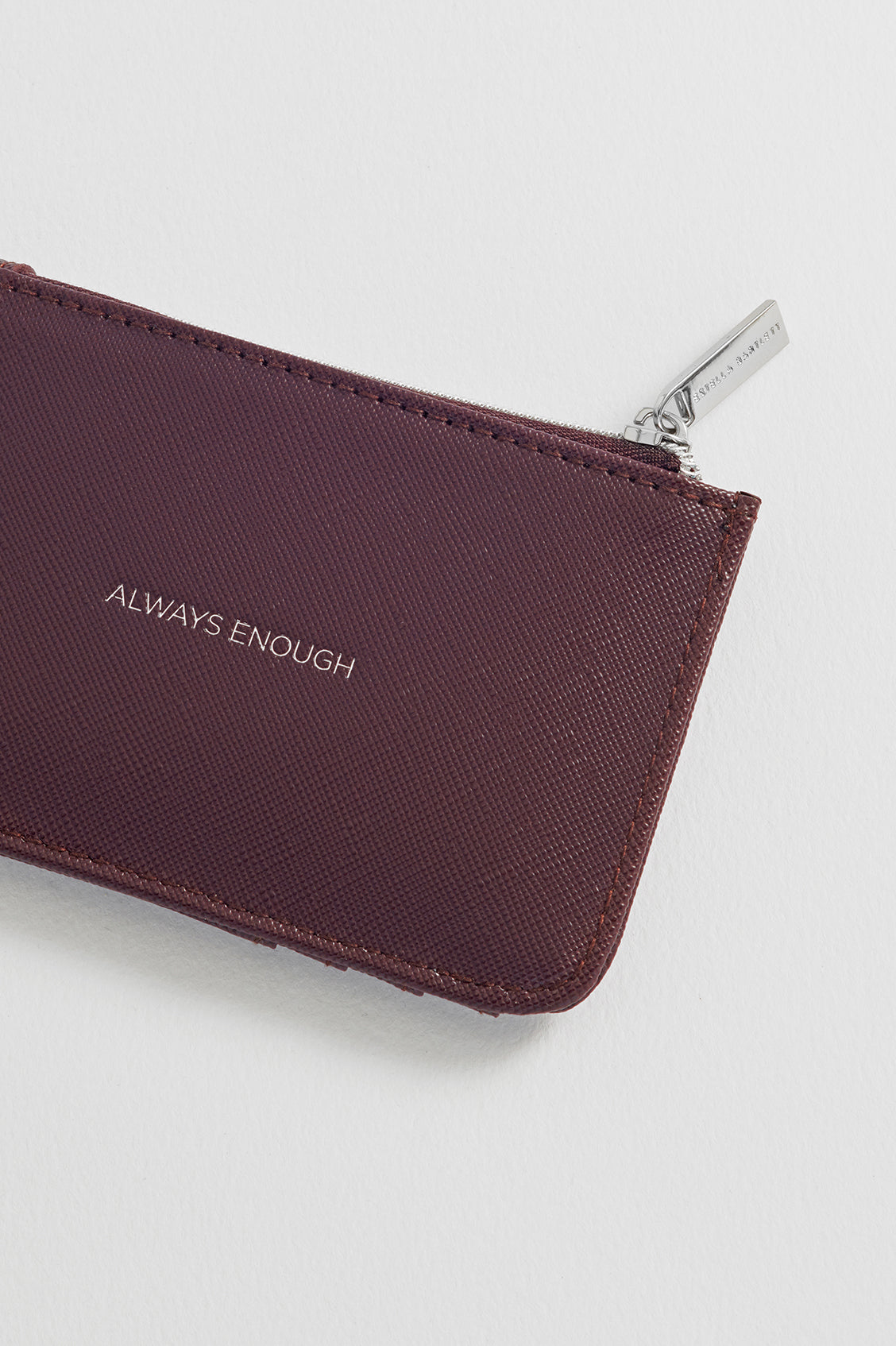 Brown "Always Enough" Card Purse