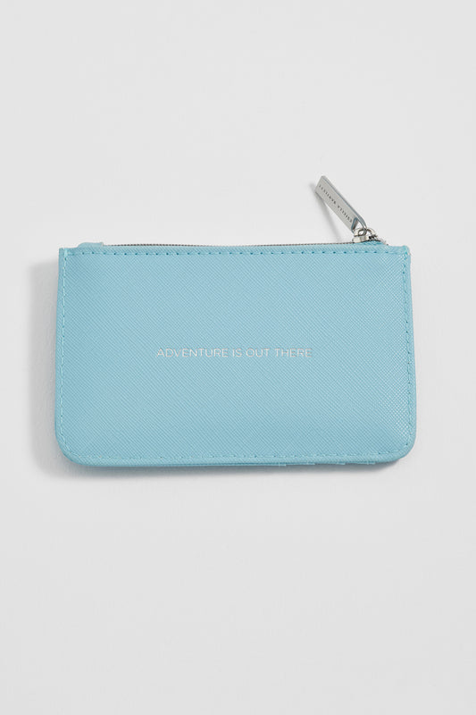 Blue "Adventure" Card Purse