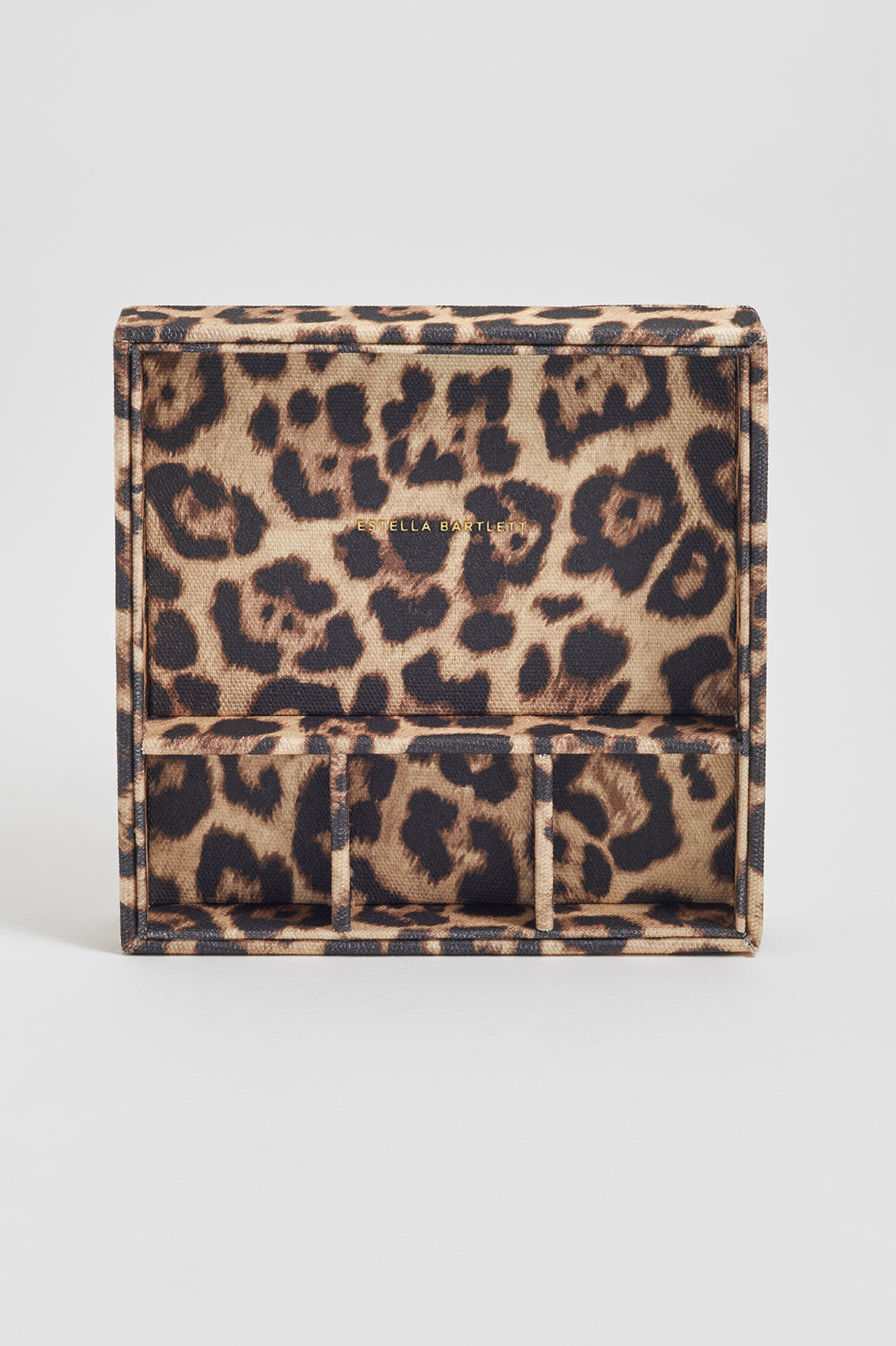 Leopard Print Four-Section Jewellery Tray