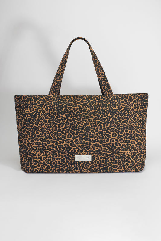 Leopard Print Large Tote Bag