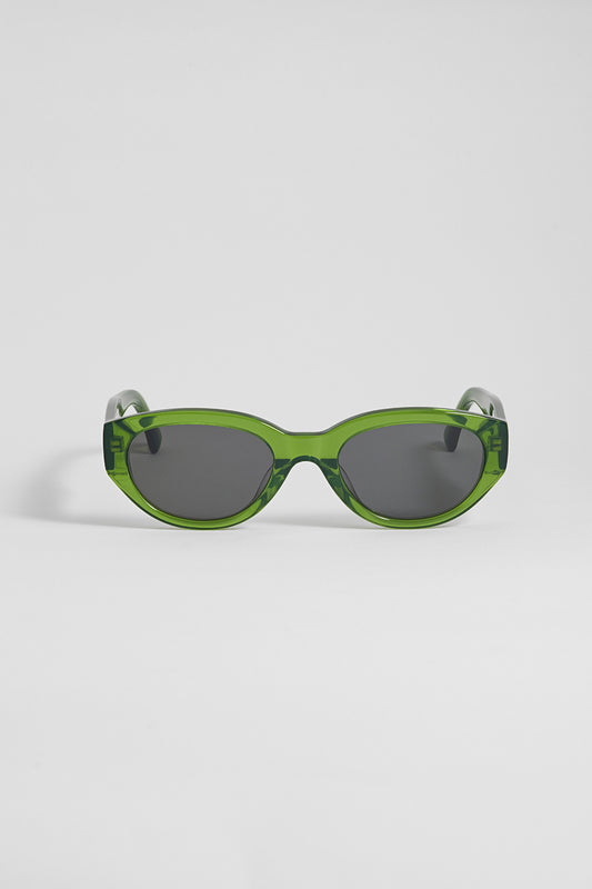 London Transparent Green Oval Women’s Sunglasses