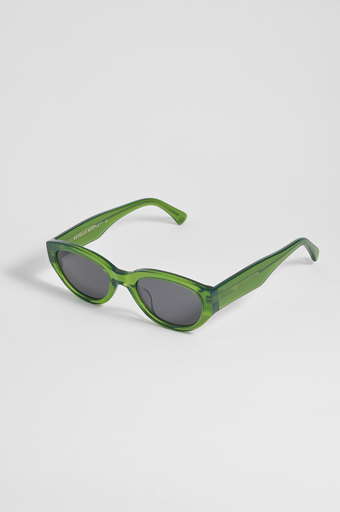 London Transparent Green Oval Women’s Sunglasses