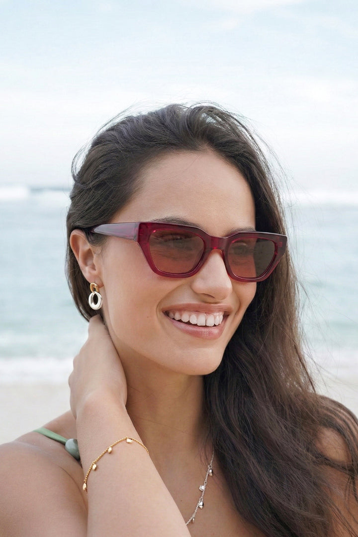 Dark Burgundy Paris Cat-Eye Women’s Sunglasses