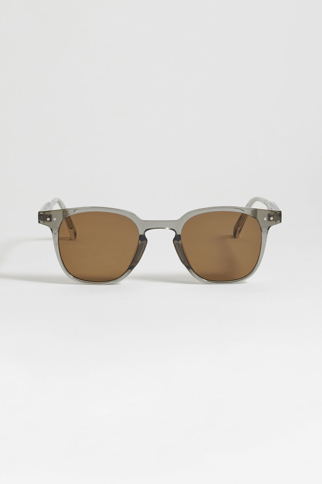 Lima Transparent Grey Wayfarer Unisex Sunglasses