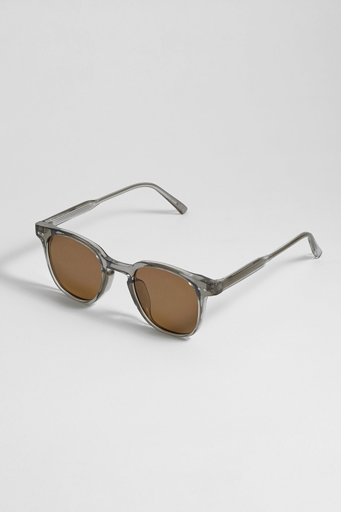 Lima Transparent Grey Wayfarer Unisex Sunglasses