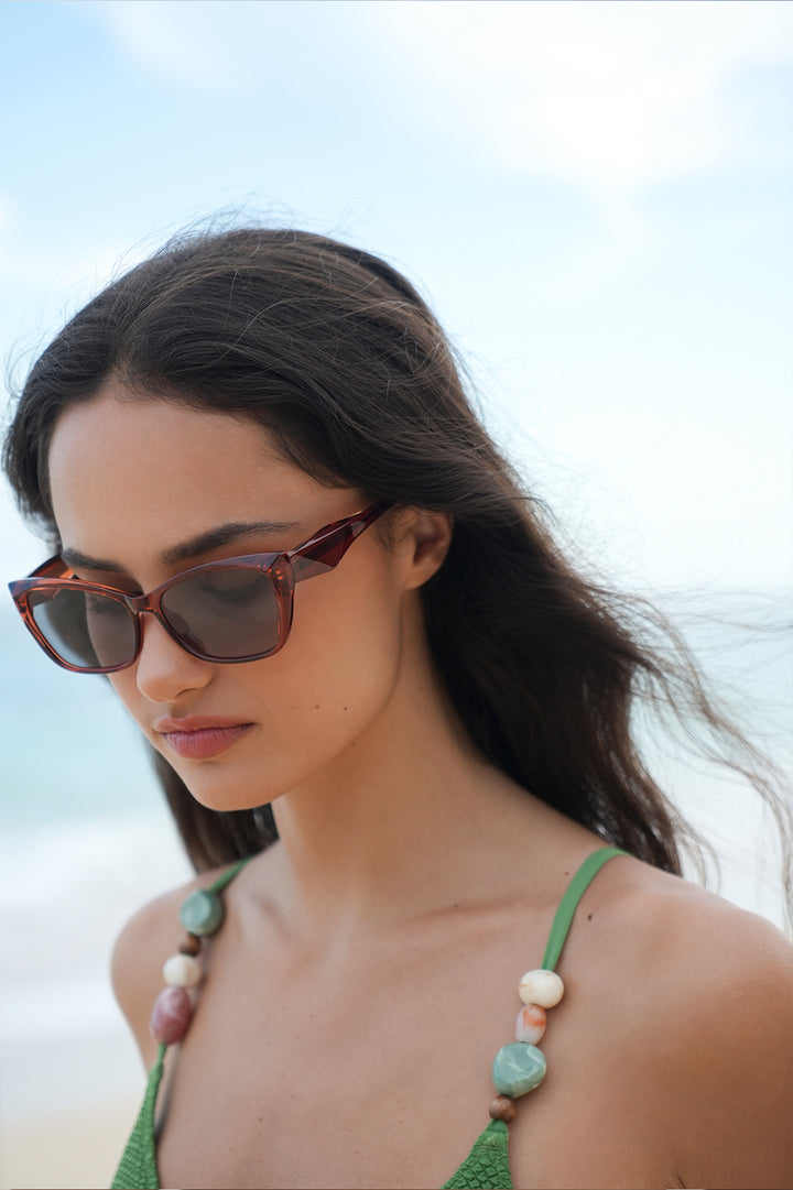 Sydney Burnt Orange Cat-Eye Women’s Sunglasses