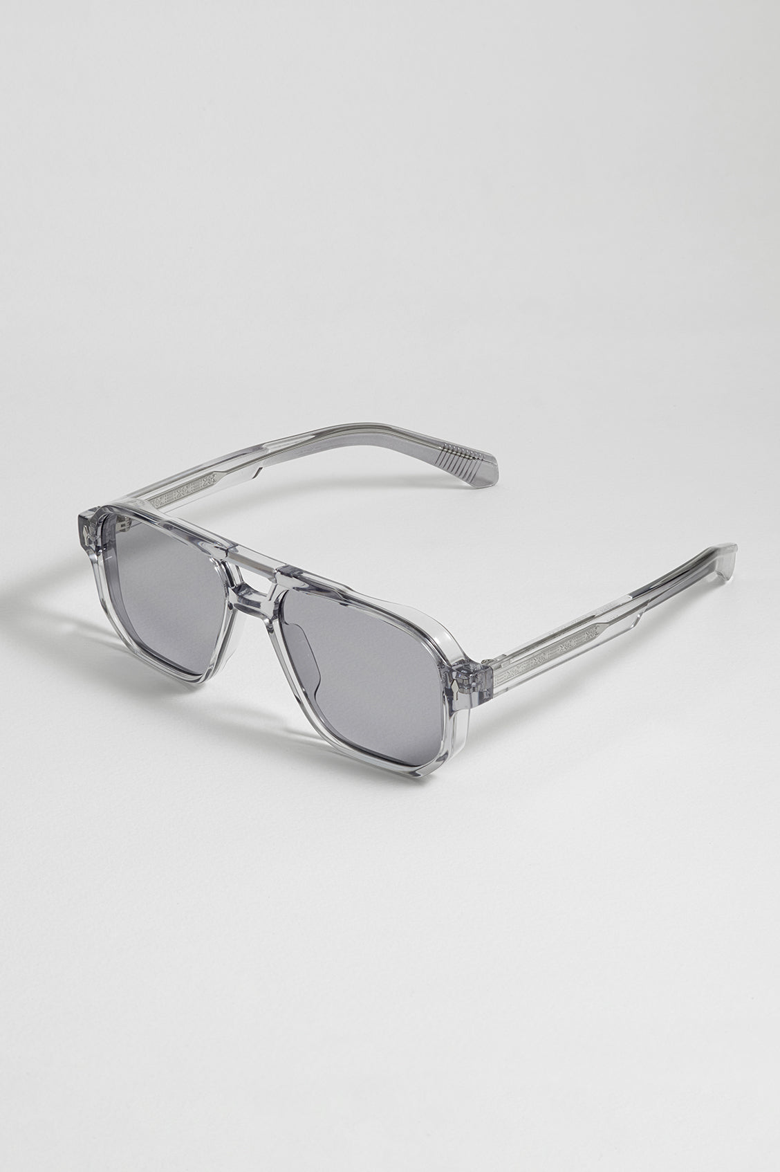 Geneva Transparent Grey Aviator Unisex Sunglasses