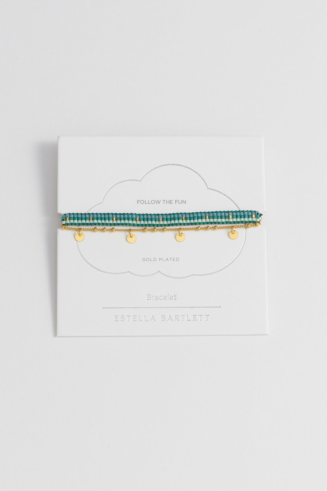 Woven Duo Beaded Charm Bracelets