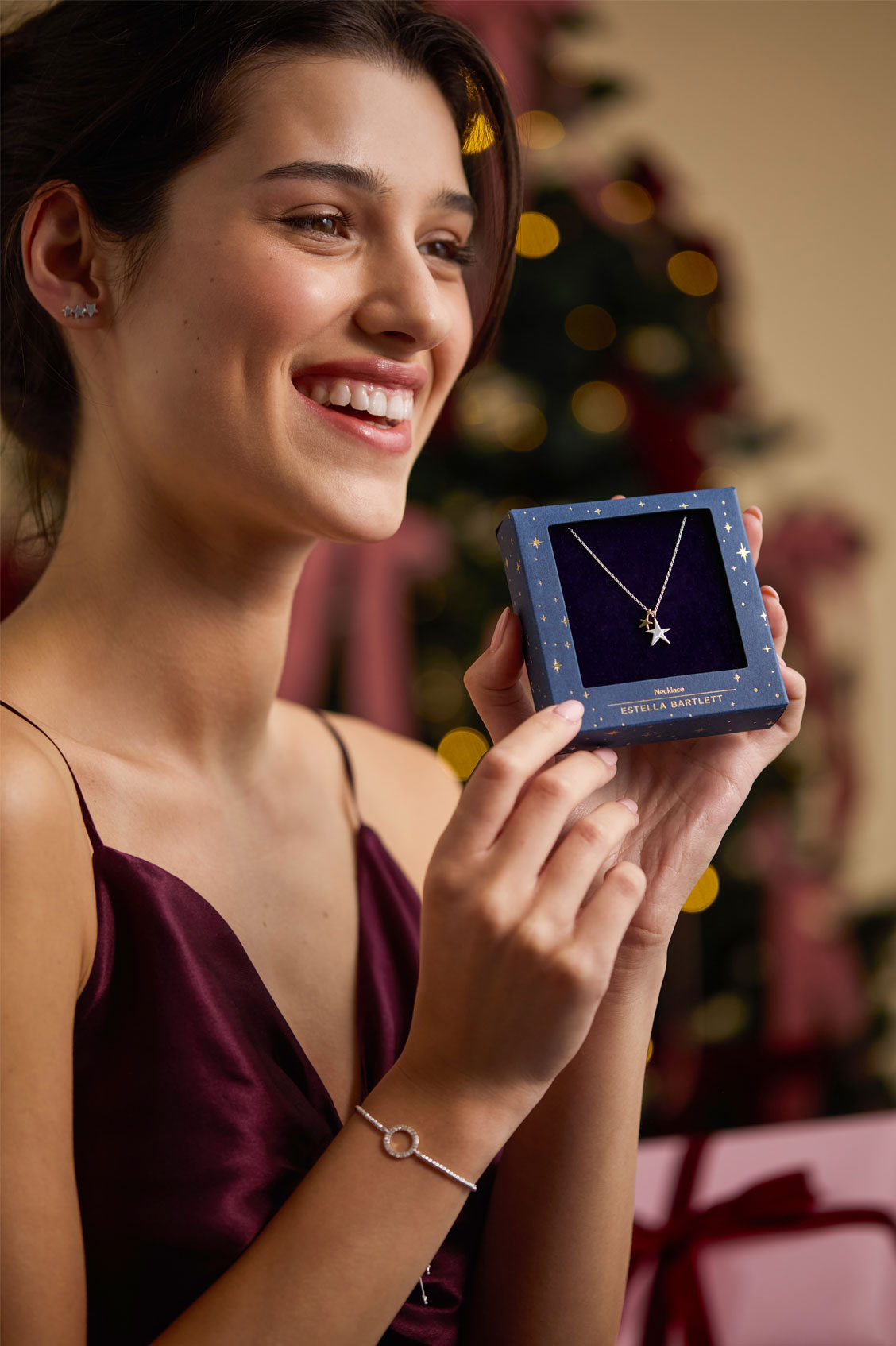 Holiday Edition Double Star Necklace