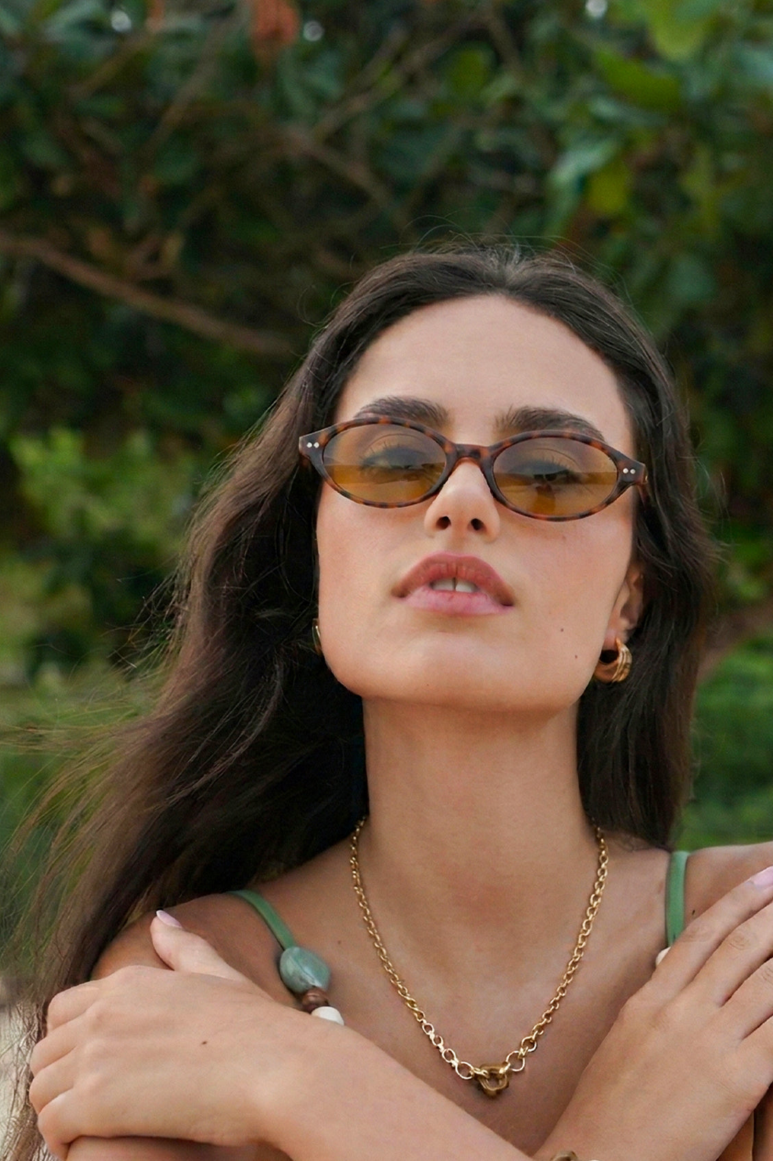 Tortoiseshell Palma Oval Women’s Sunglasses