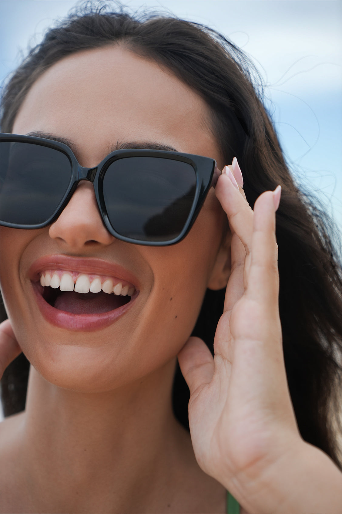 Milan Black Square Women’s Sunglasses