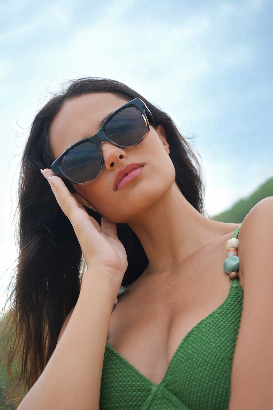 Bucharest Two-Tone Square Women’s Sunglasses