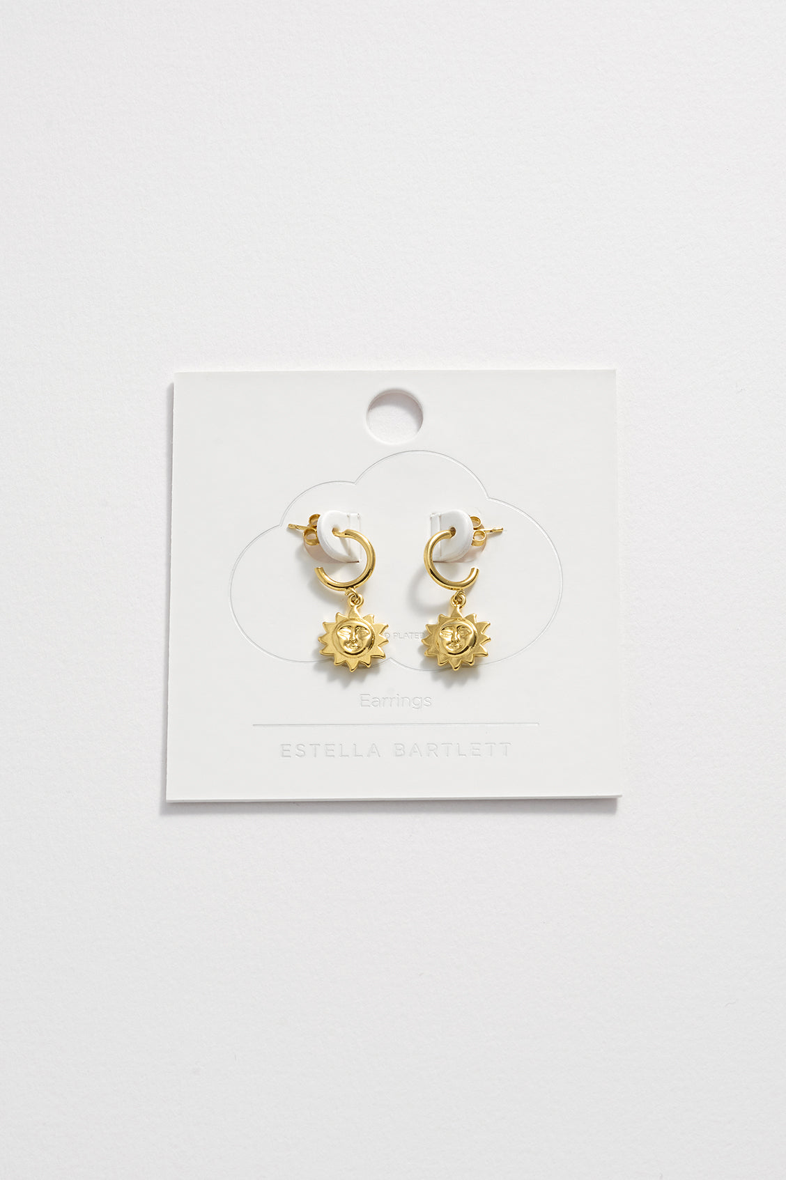 Sun Charm Drop Earrings