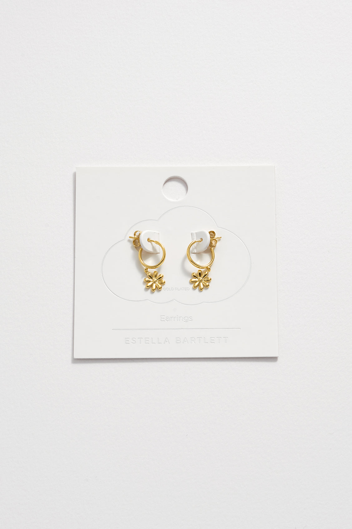 Minimal Daisy Drop Earrings