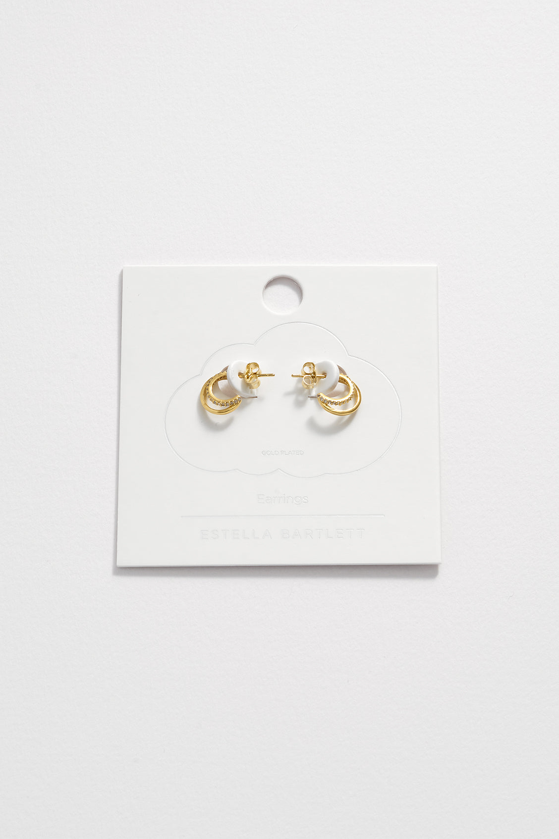 Pave Curl Hoops