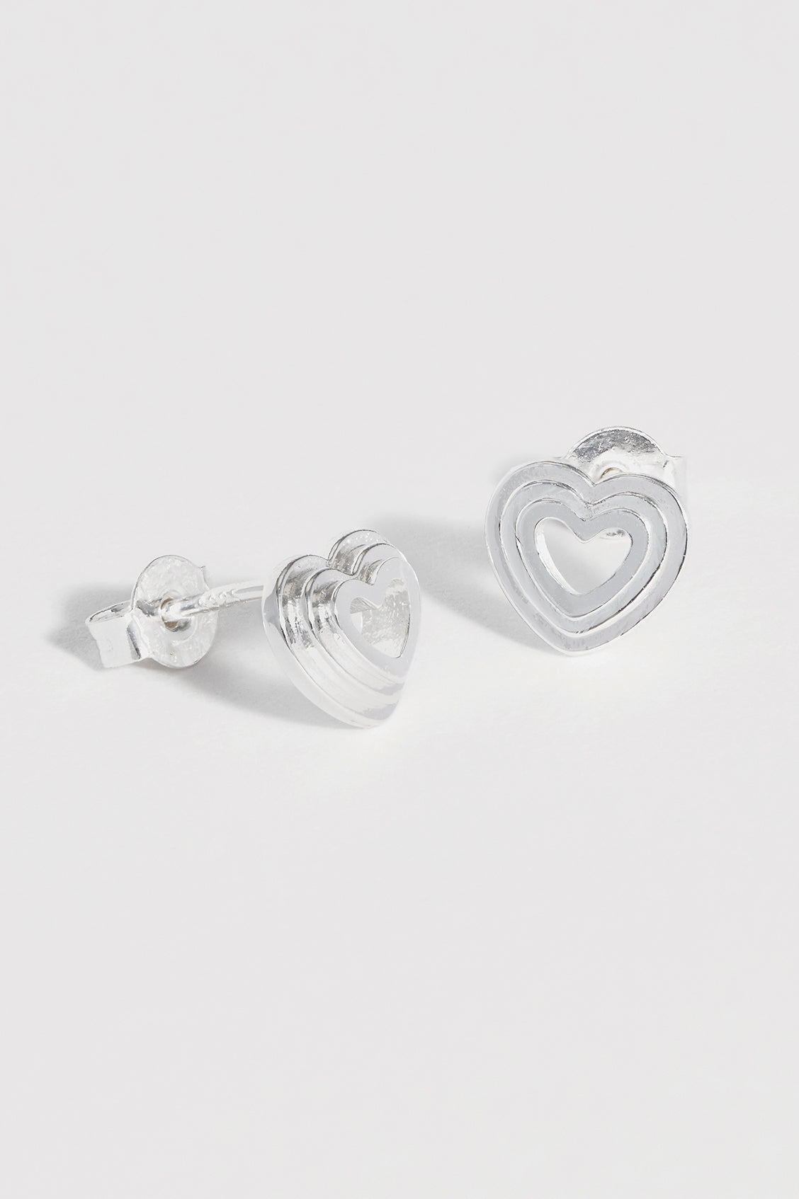 Layered Heart Studs