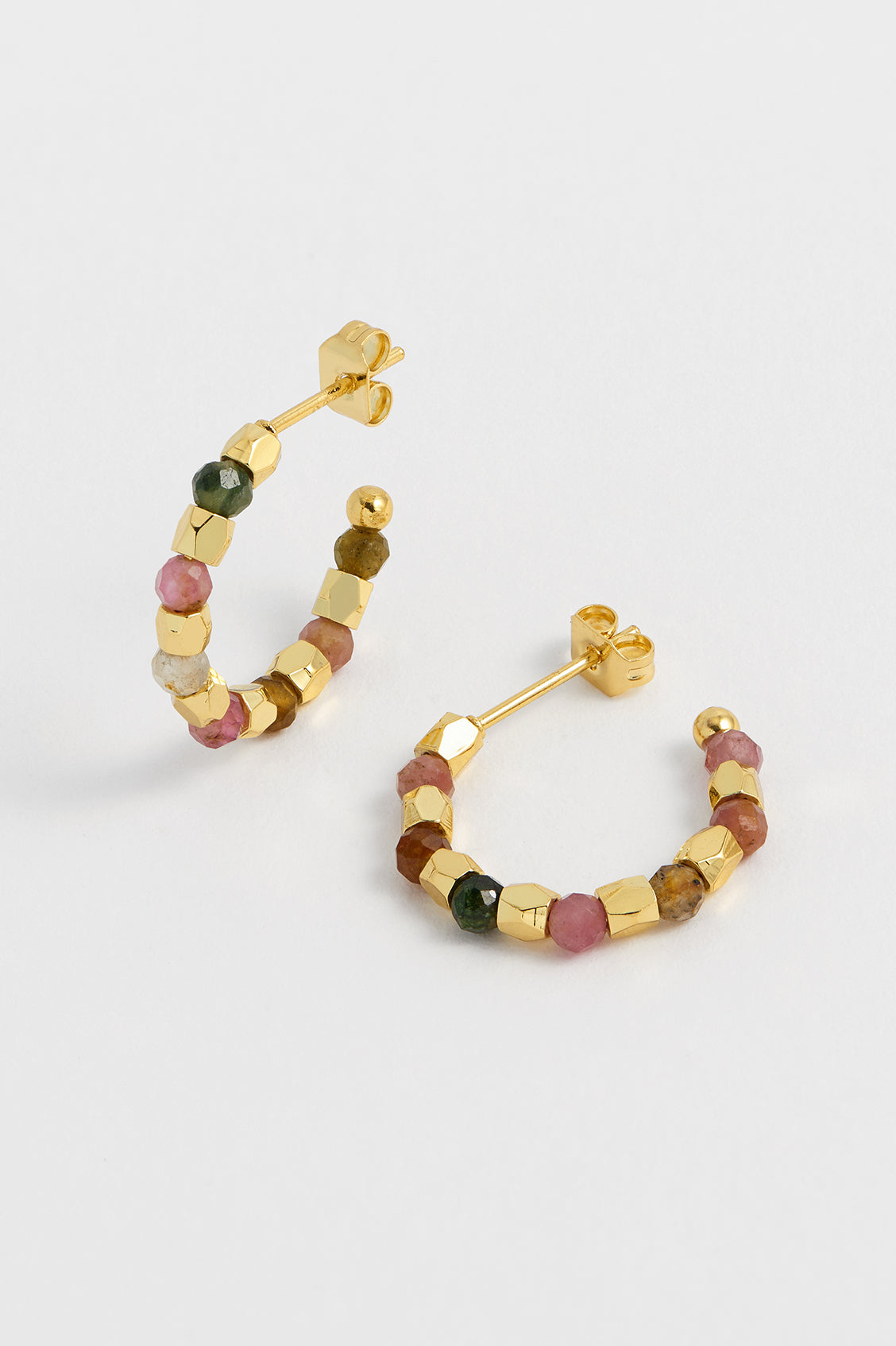 Estella Bartlett Gemstone Bubble Hoop Earrings