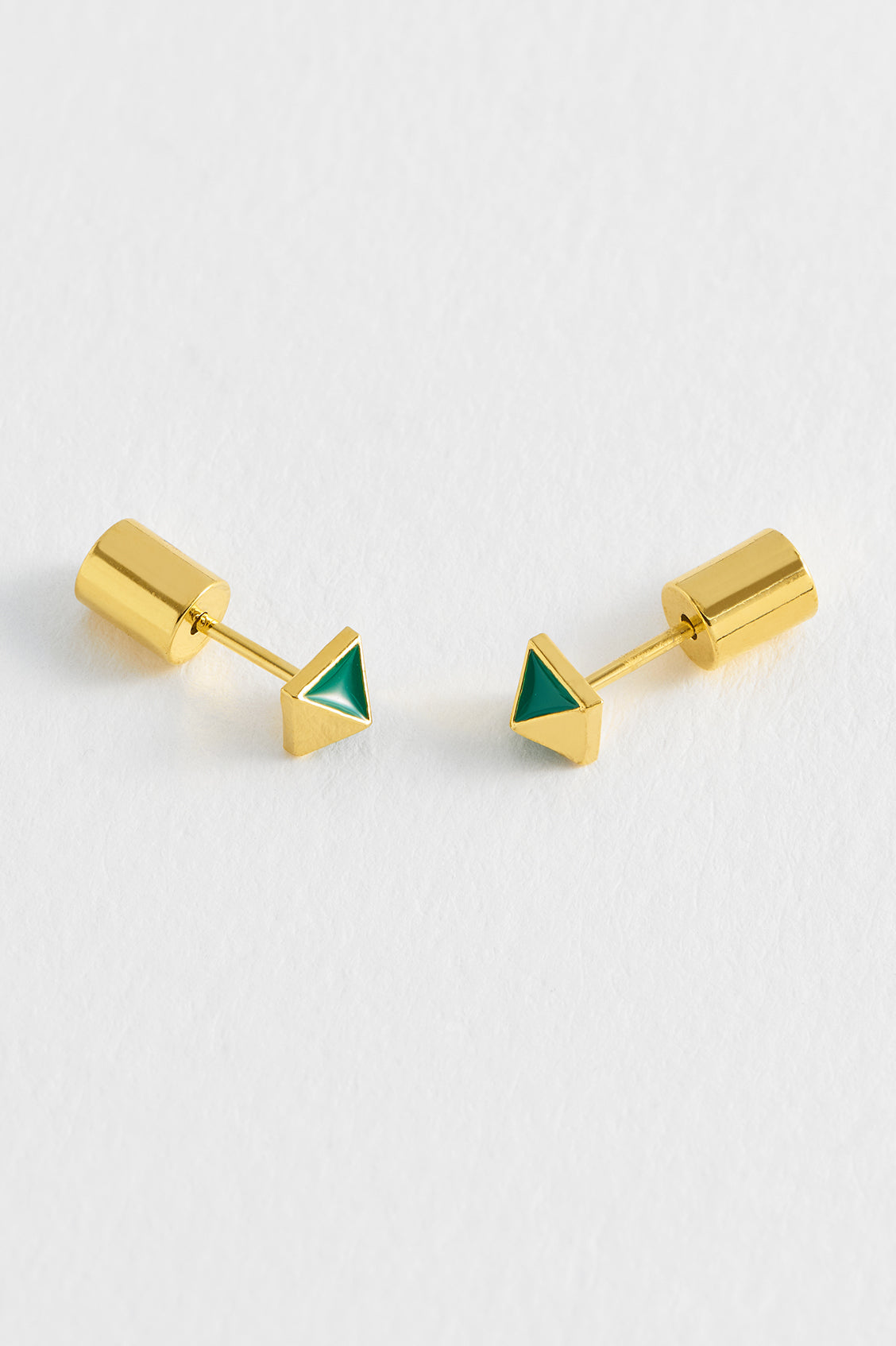Quilted Inlay Pyramid Studs